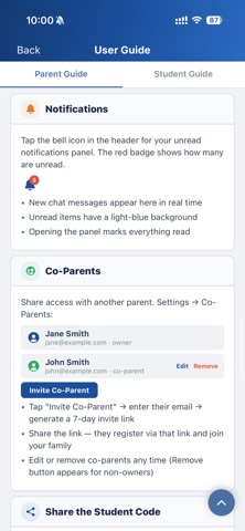 Homework Tracker App screenshot