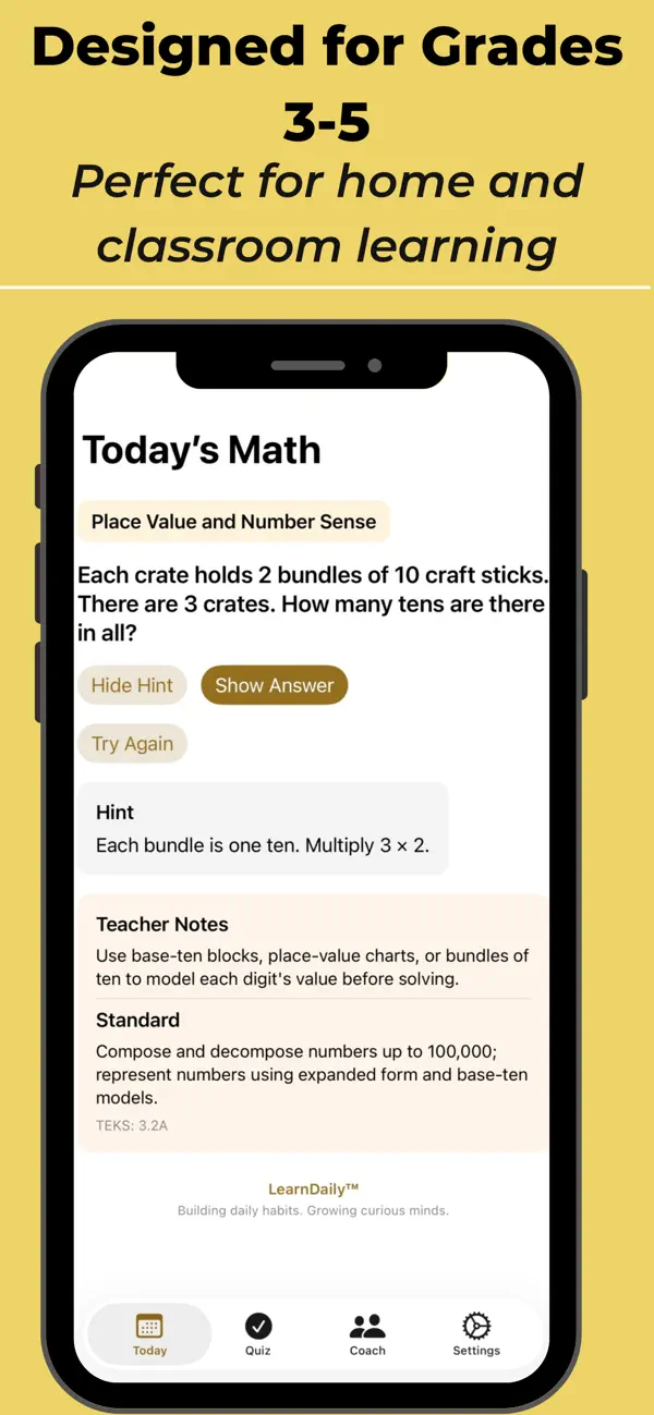 Screenshot #3 pour LearnDaily: Math 3–5
