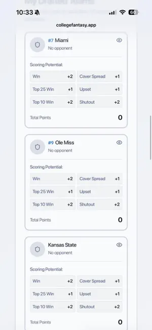 CFB Fantasy Football screenshot 4