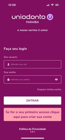 Uniodonto Paraíba screenshot