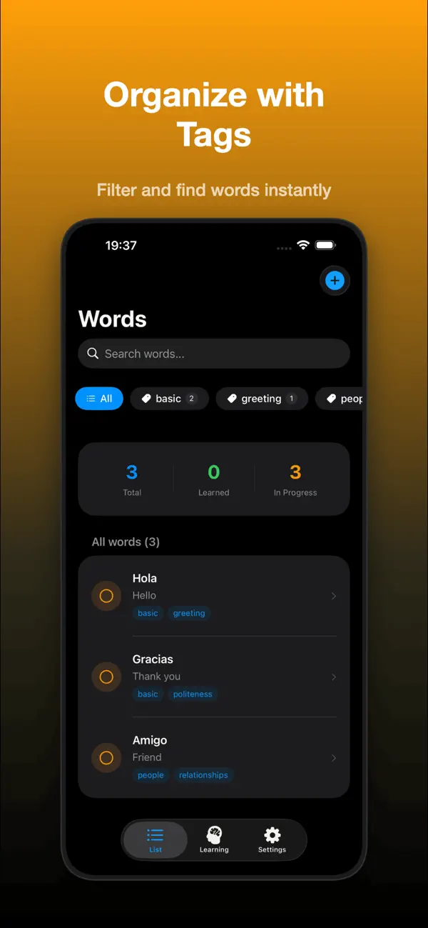 Screenshot #2 pour Cardify — swipe and learn