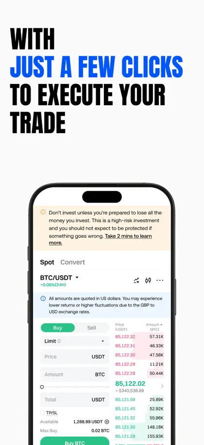 Capture d'écran 4 sur 4 de Gate: Buy Bitcoin & Crypto