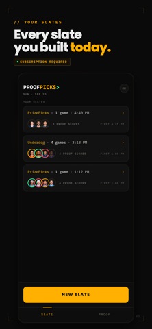 Proof Picks Terminal Screenshot 5 of 7