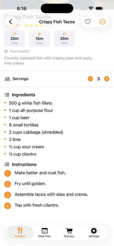 Saffron - Recipe & Meal Plan screenshot 4
