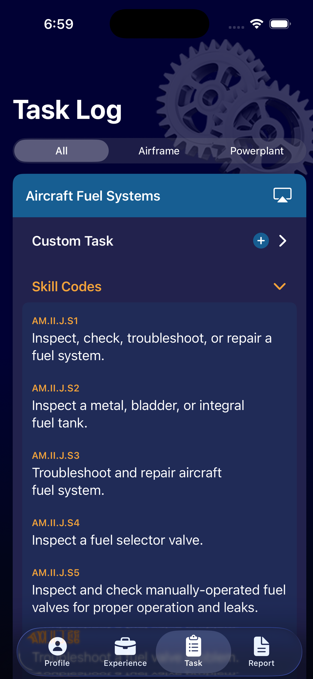 FAA A&P Mechanics Log