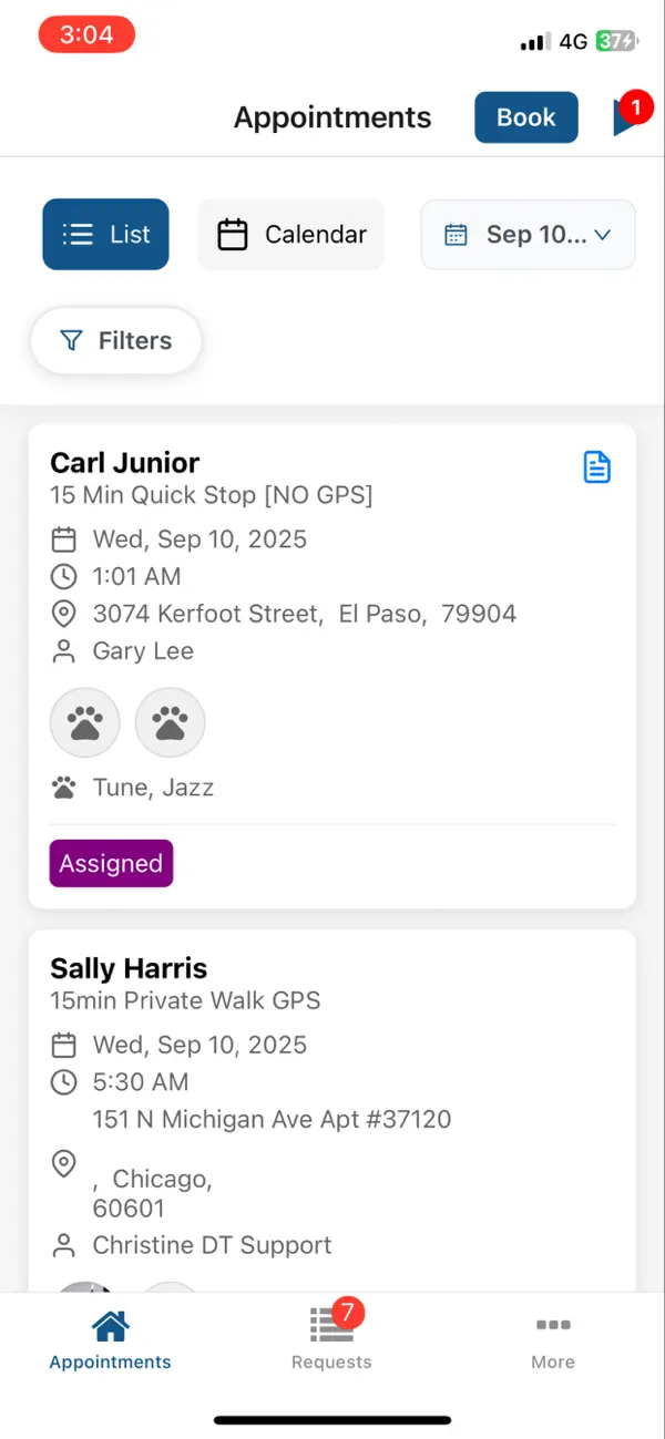 Screenshot #1 pour The Pet Sitting Co