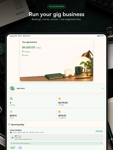 Gigsmith: Gig Manager iPad screenshot