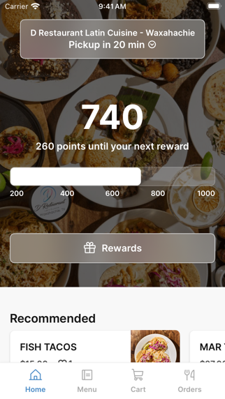 D Restaurant Latin Cuisine iPhone screenshot 1 - Food & Drink app