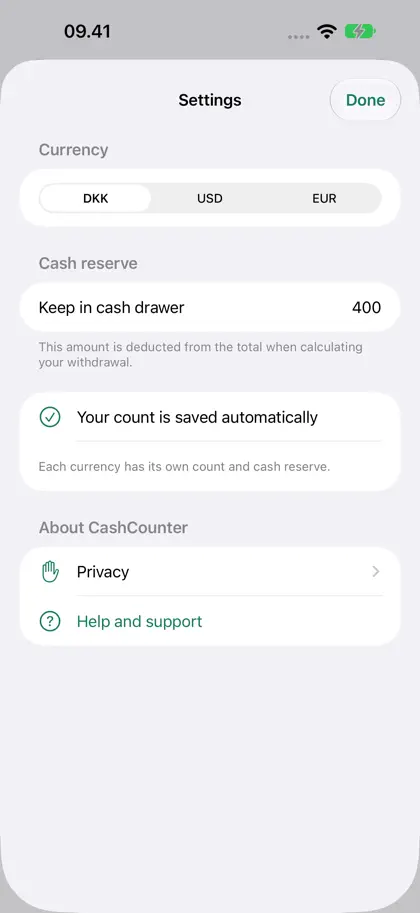 Screenshot 3 di 5 di CashCounter by Ambisapp