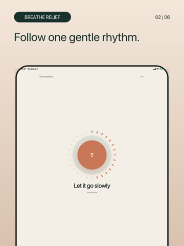 Breathe Relief iPad screenshot