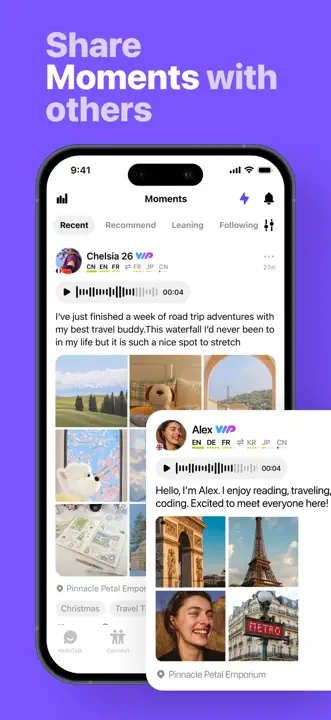 HelloTalk : capture d’écran 7 sur 7