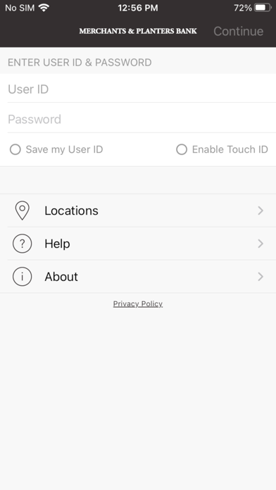 Merchants and Planters Bank MS Screenshot