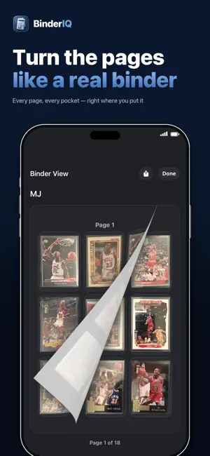 BinderIQ: Card Scanner & Comps screenshot 1