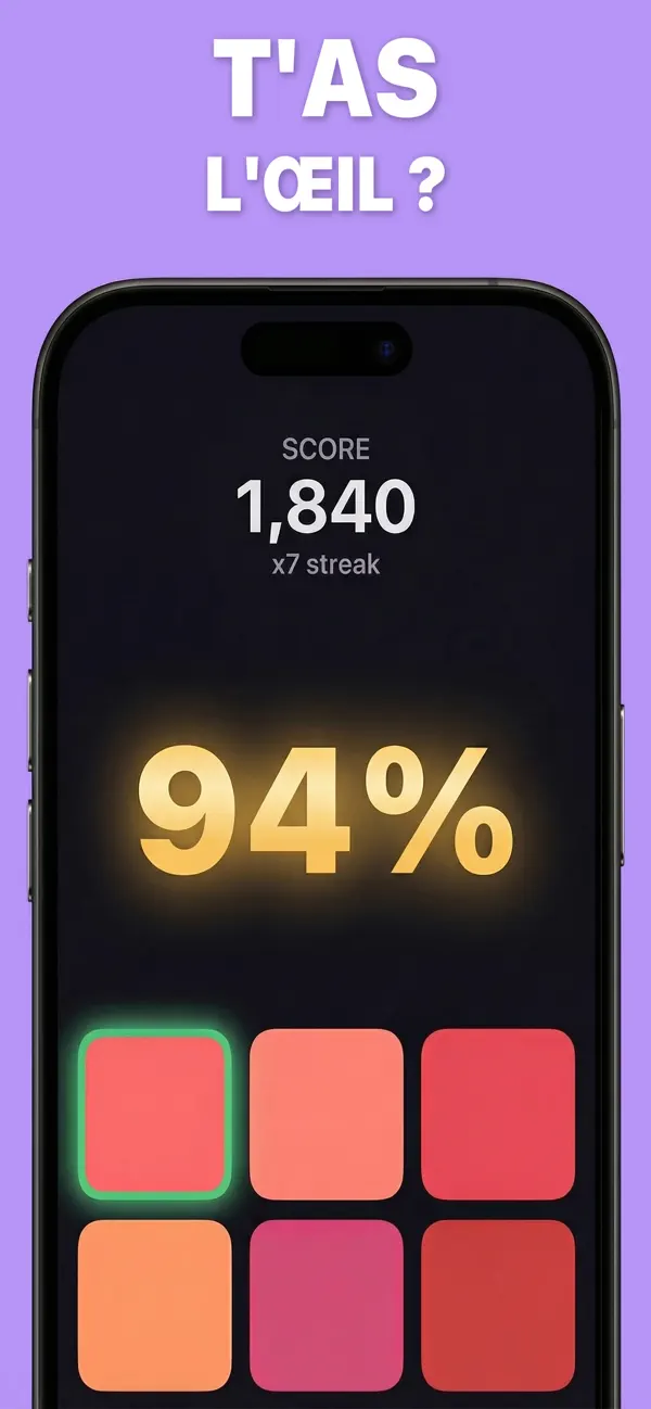 Screenshot #1 pour Chromatch: Jeu de Couleurs