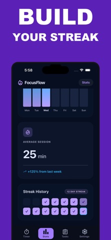 FocusFlow Deep Work Screenshot 3 of 4