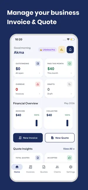 InvoiceKit: Invoice & Quotes screenshot 1
