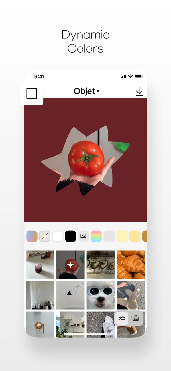 #3. Objet - Cut mask collage maker (iOS) De: Hongmin Park