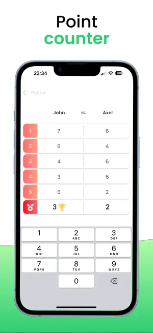 Tennis - Scorekeeper & Counter screenshot 4
