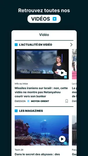 Capture d'écran de FRANCE 24 - Info Et Actualités sur iPhone 6