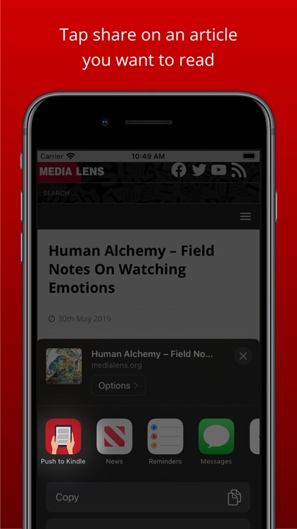 Push to Kindle by Mochi