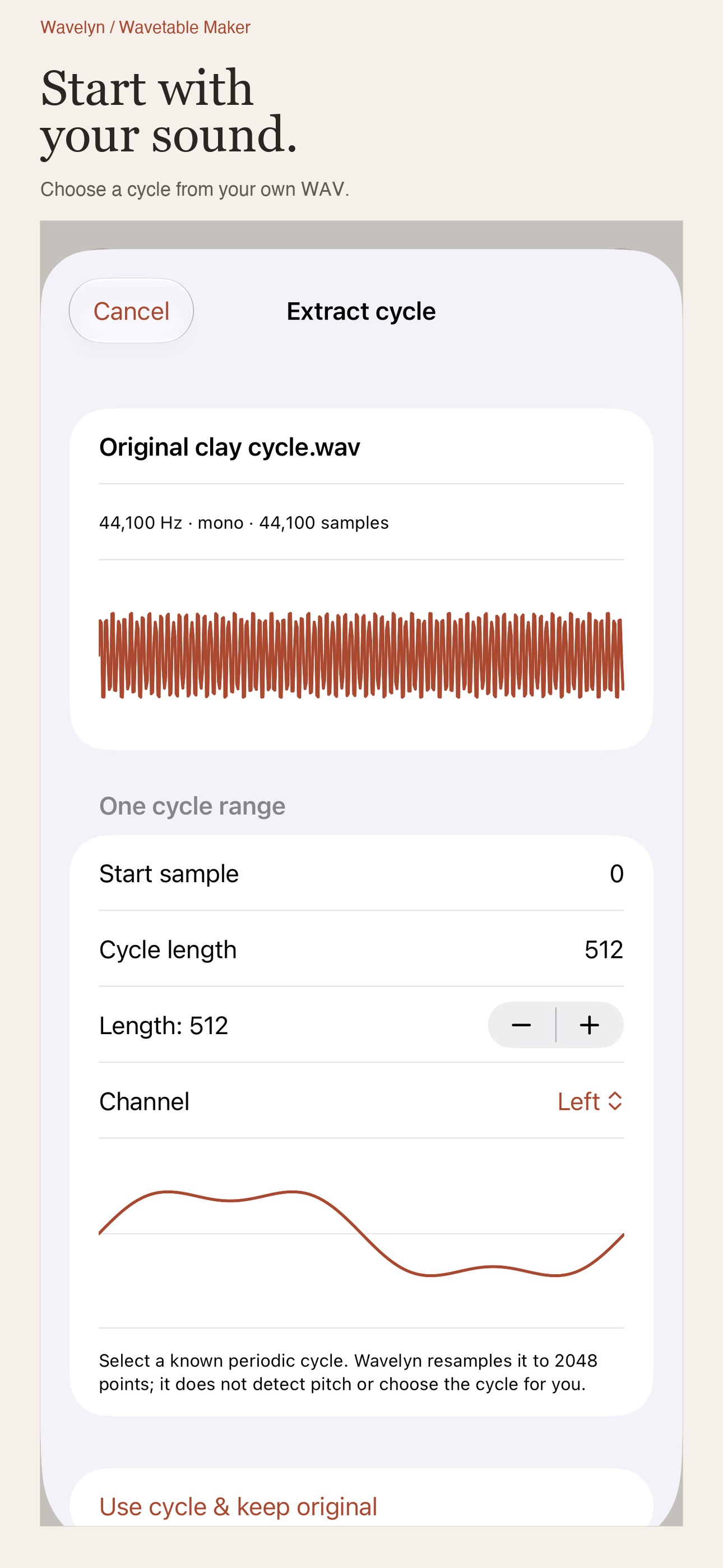 Screenshot 4 of Wavelyn Wavetable Maker
