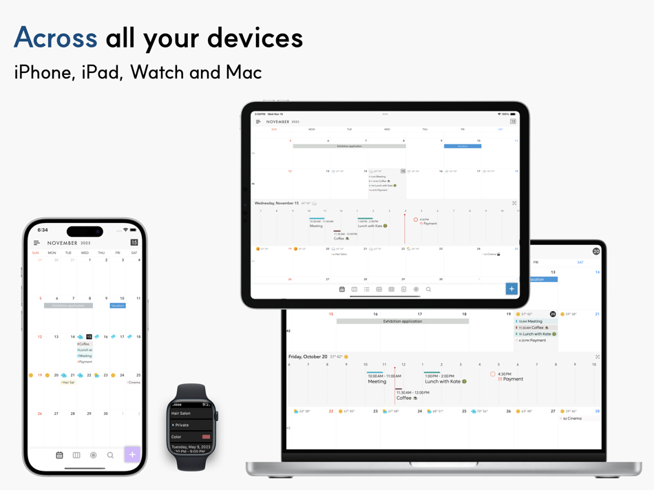 #7. Across: Modern Calendar (macOS) 由: DayMore Corp.