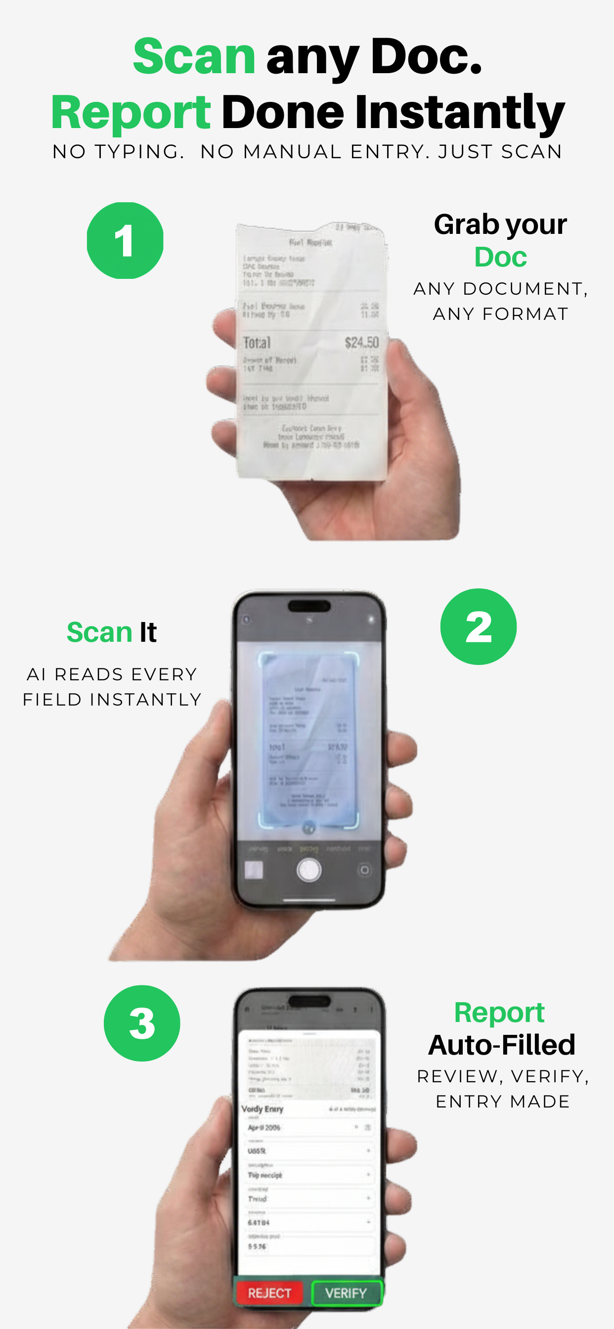 Scan to Excel AI - LensReport