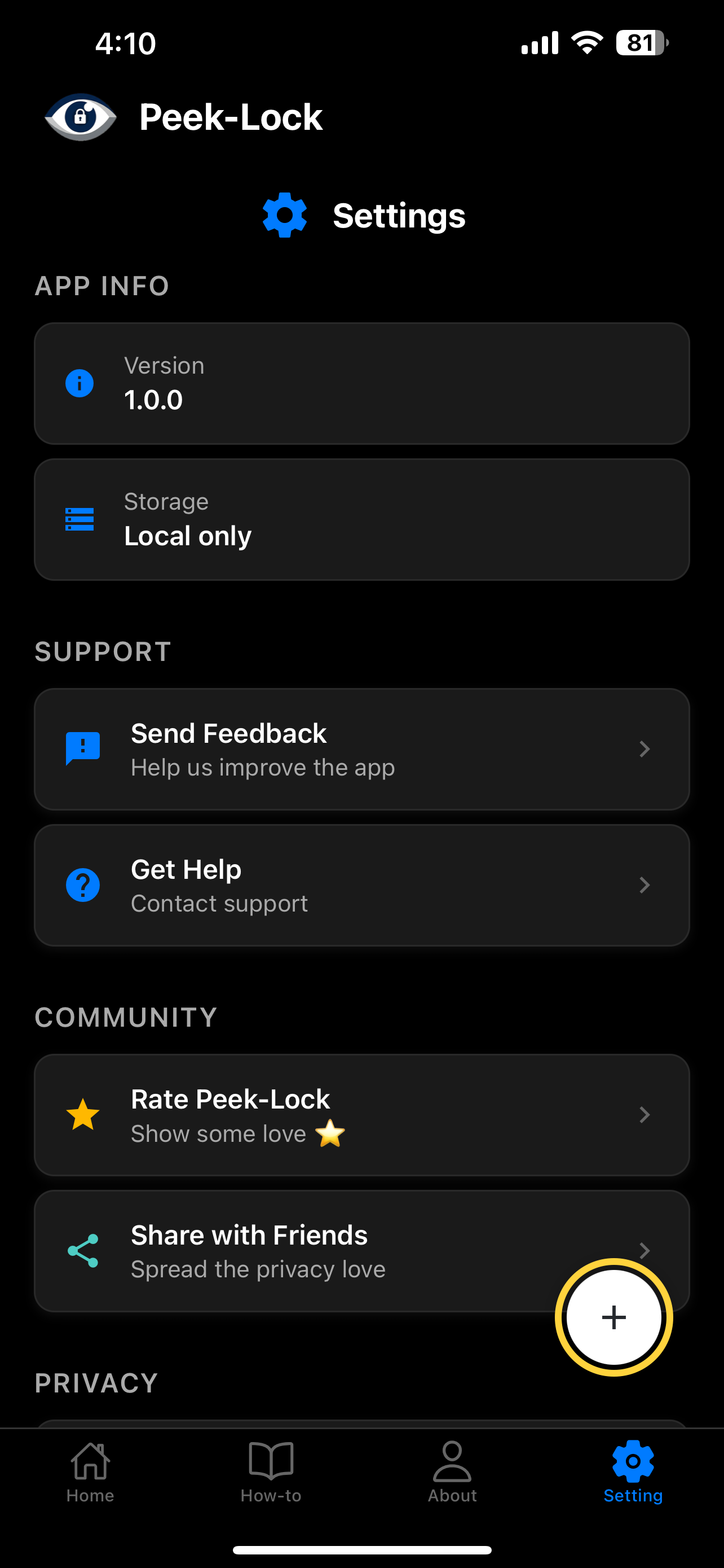 Peek Lock screenshot 8