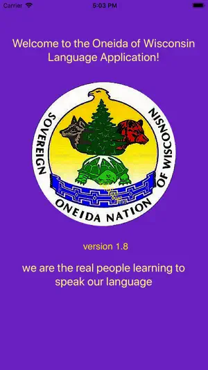 Oneida Wisconsin Language App screenshot 1