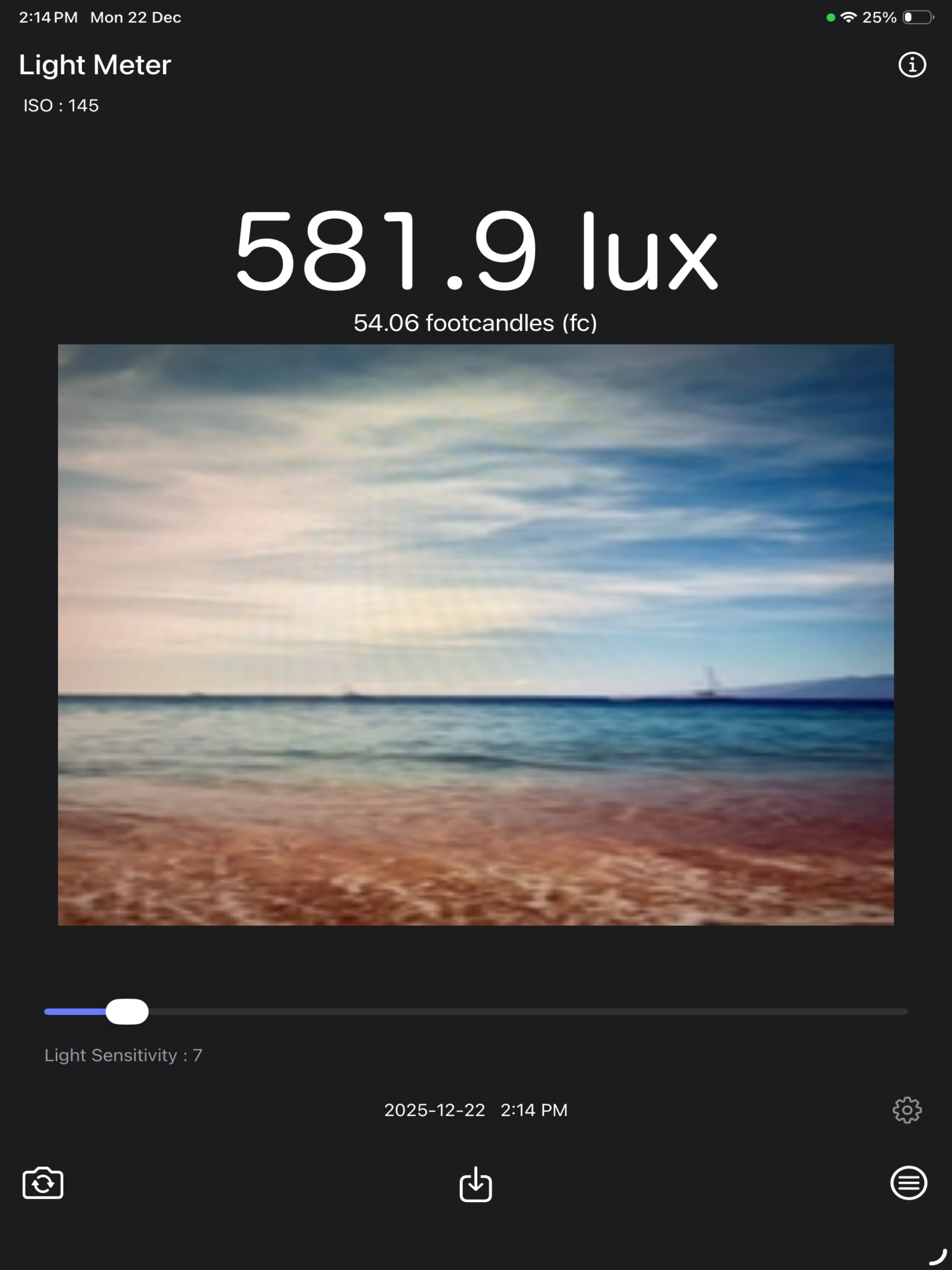Light Meter - Brightness Calc