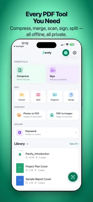 Parefy screenshot 1