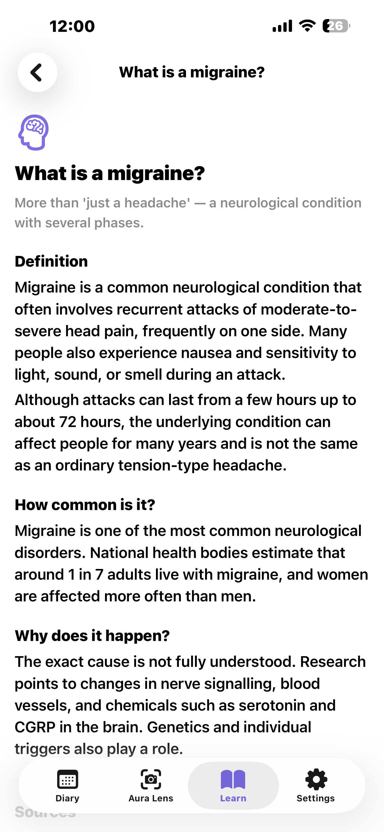Migraine Cam - Headache Diary screenshot 3