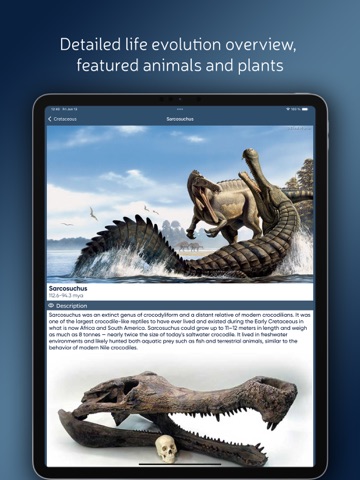 Paleontologas iPad screenshot