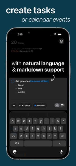 re:view - events & tasks Screenshot 2 of 4