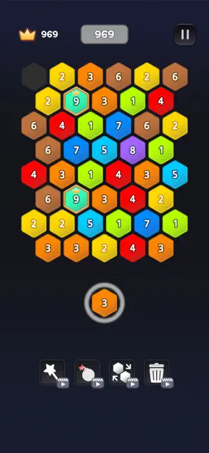 Merge Number Hexa block screenshot 4