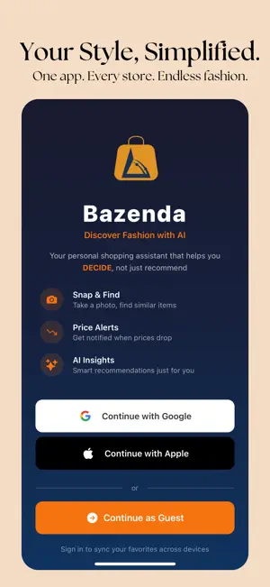 Bazenda - AI Fashion Discovery screenshot 1