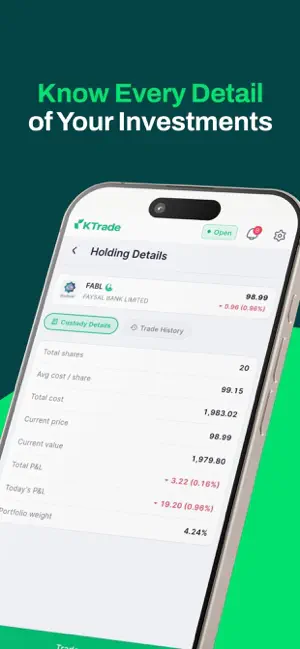 KTrade - Stock Trading App screenshot 3