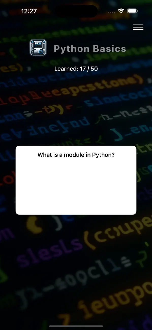 #3. Python Basics - flashcards (iOS) 由: COMPMAZ ALEKSANDER ROTNICKI