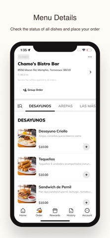 Chamo’s Bistro Bar screenshot