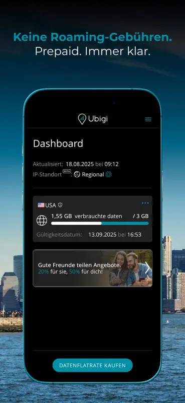 Ubigi: eSIM Reise Internet 5G screenshot 8 of 8