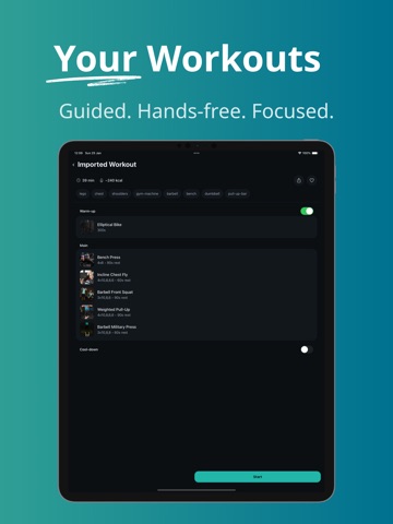 Workout Planner - Fitness Gen iPad screenshot