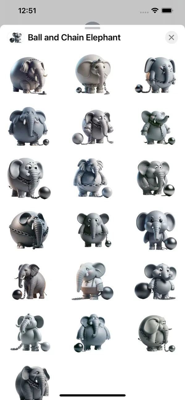 Screenshot #1 pour Ball and Chain Elephant