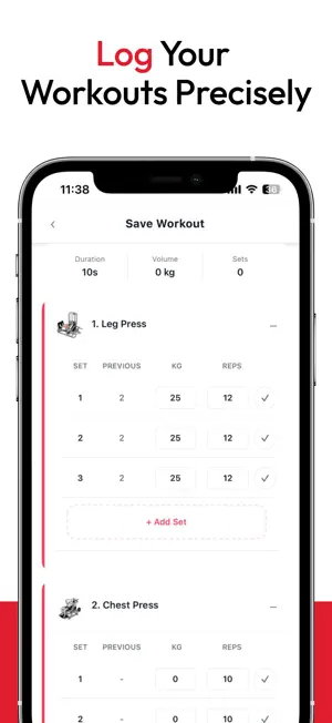 LogPress - Workout Gym Tracker screenshot 3