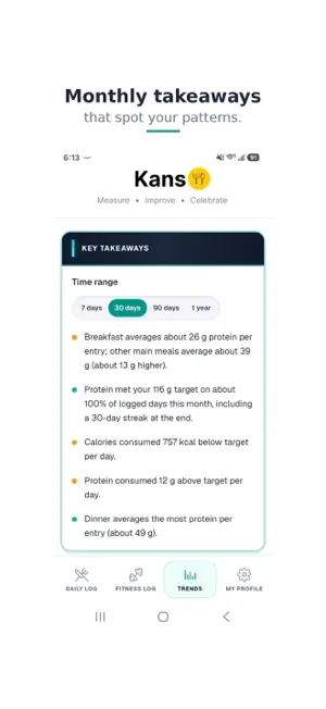 Kanso Calorie & Macro Tracker screenshot 4