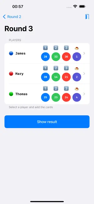 Sushi Go Score Tracker screenshot 2