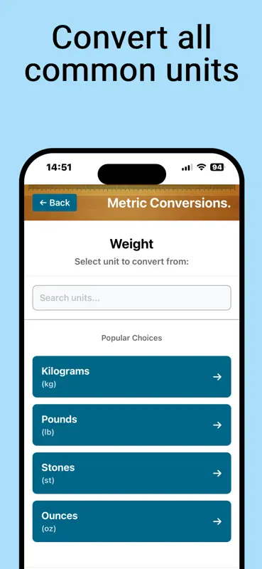 Metric Conversions Premium screenshot 3 of 5