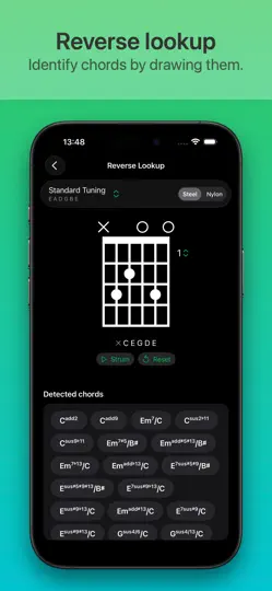 Captura de pantalla de ChordShapes : Guitar Chords en iPhone 4