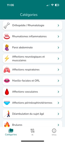Cotation Kiné 2025 iPhone screenshot