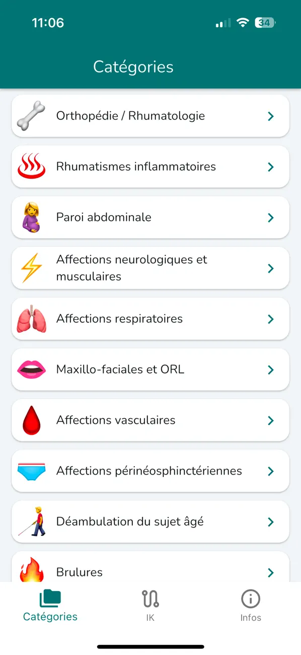 Screenshot #1 pour Cotation Kiné 2025