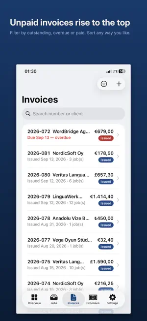 Deftest: Freelance Invoices screenshot 2